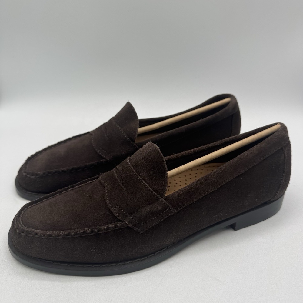 G.H. Bass Weejuns Logan Loafers Men's Size 9.5 D Brown Suede